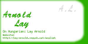 arnold lay business card